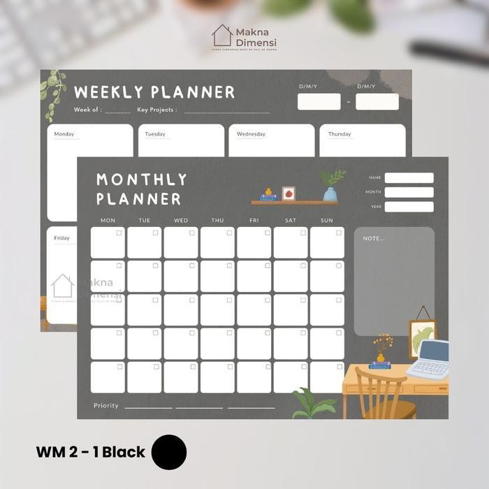 

SWG Wall planner tempel (PICT) agenda A3 (free 1 pcs spidol) weekly planner monthly planner jurnal harian makna dimensi Stationery