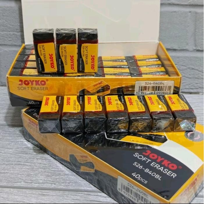 

SWG (40 pcs) Penghapusan Pensil Mini Hitam Black Joyko/Penghapus Alat Koreksi/Perlengkapan Sekolah Stationery