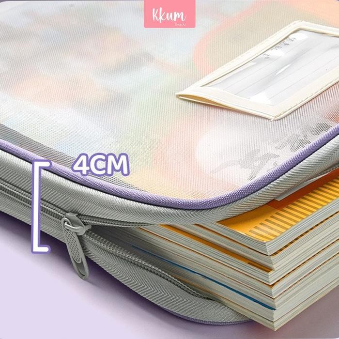 

SWG Document Bag Transparan 3 Lapis / Tas Folder Portabel Jaring Penyimpanan Kertas