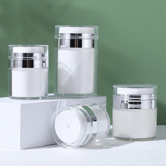 100Ml Pot Jar Krim Vakum Pot Jar Krim Airless Pump Acrylic