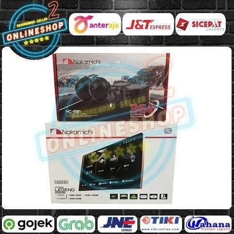 * Head Unit Android 10" Inch Nakamichi Na3102I Ram 6/128 + Kamera 360 *