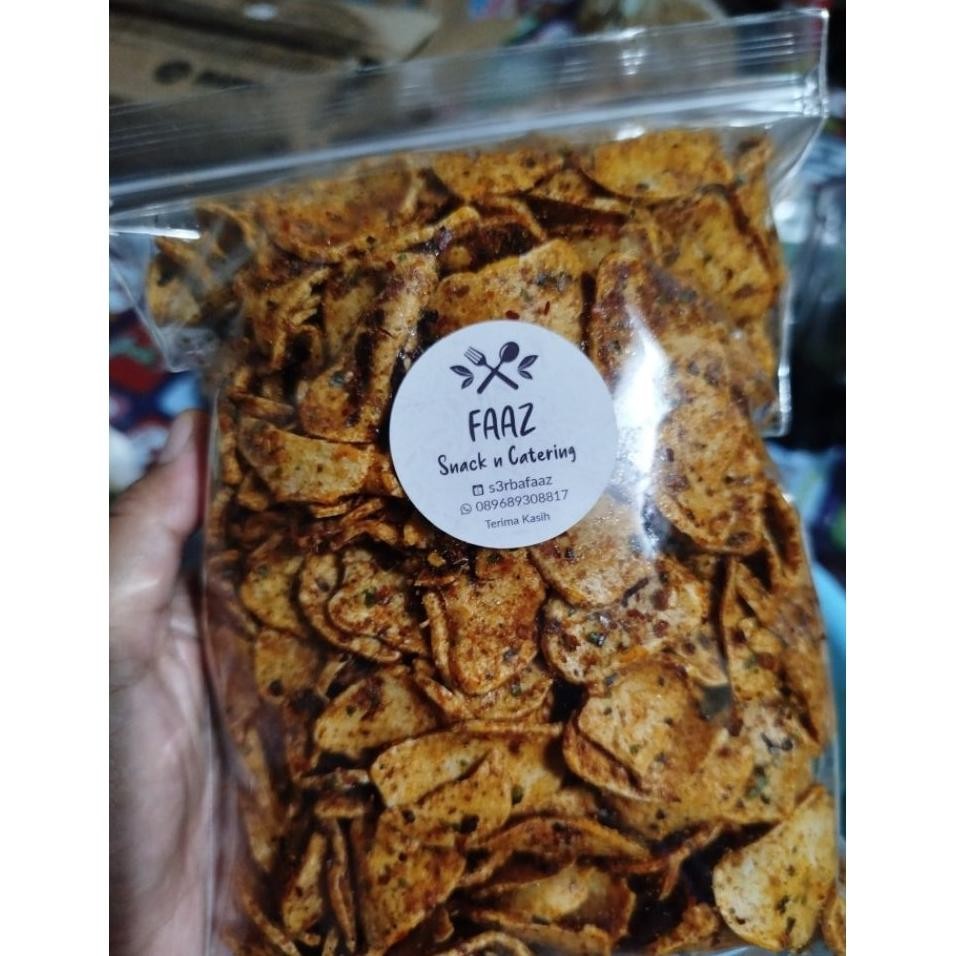 

1 Kg Basreng Pipihlebar Kriuk Pedas Daun Jeruk