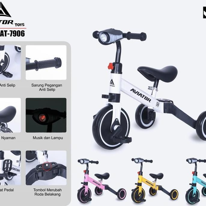 Sepeda Keseimbangan Balance Bike Aviator At-7901 At 7905 At7901 At7905