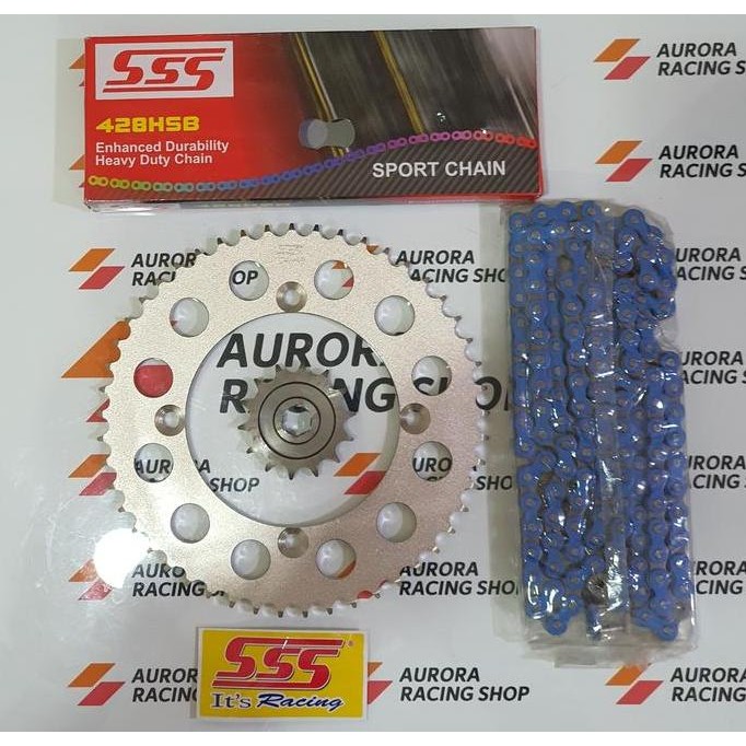 Gear Set Sss Klx 150 Series & Rantai Sss 428 Tipe Hsb 140L