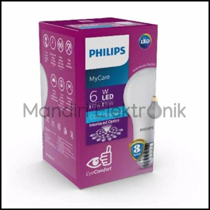 Lampu LED Philips 6 Watt Putih GARANSI
