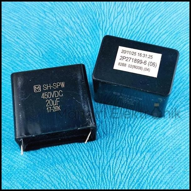 Kapasitor SH SPW 20UF 450V DC Daikin AC 17-29X Kapasitor AC Daikin SH-SPW 20 Mikro