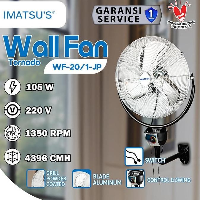 Produk Baru Kipas Dinding Tornado Besi 20 Inch Kipas Tembok Industrial Angin Deras