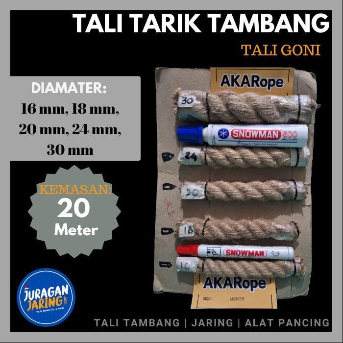 

Tali Tambang Untuk Tarik Tambang Tali Goni Panjang 20 Meter Pas Untuk Tarik Tambang Tidak Sakit Di Tangan Original Dan Terpercaya