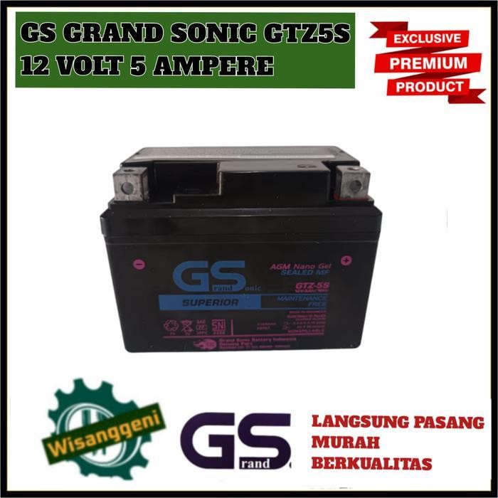 Aki Motor Beat Fi Esp Karbu Street Vario 110 Gs Grand Sonic Gtz 5 Aki Kering Original Dan Terpercaya