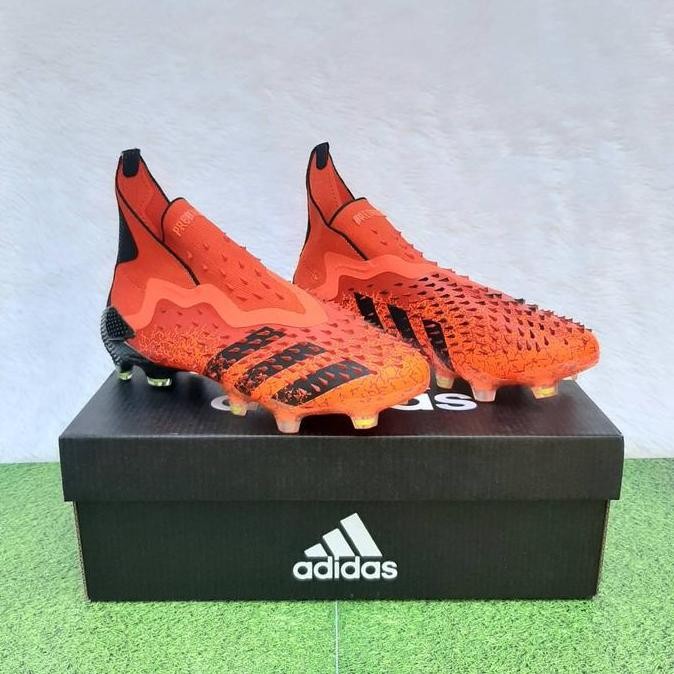 SEPATU BOLA ANAK PREDATOR FREAK+ FG RED SOLAR RED PREMIUM ORIGINAL Terlaris