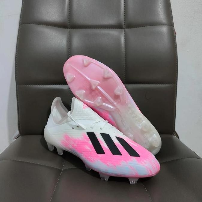 Sepatu Bola Adidas X 19.1 White Pink Fg soccer Terlaris