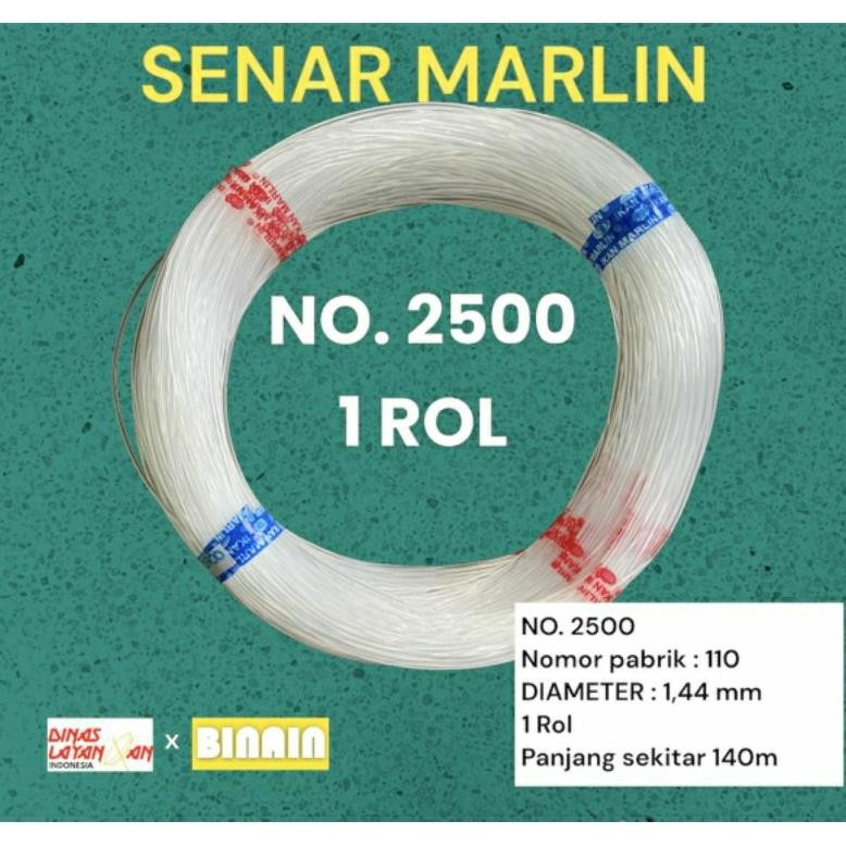 ukd-23 Senar Layangan Bening Ukuran 2500 Senar Pancing Nelayan Original
