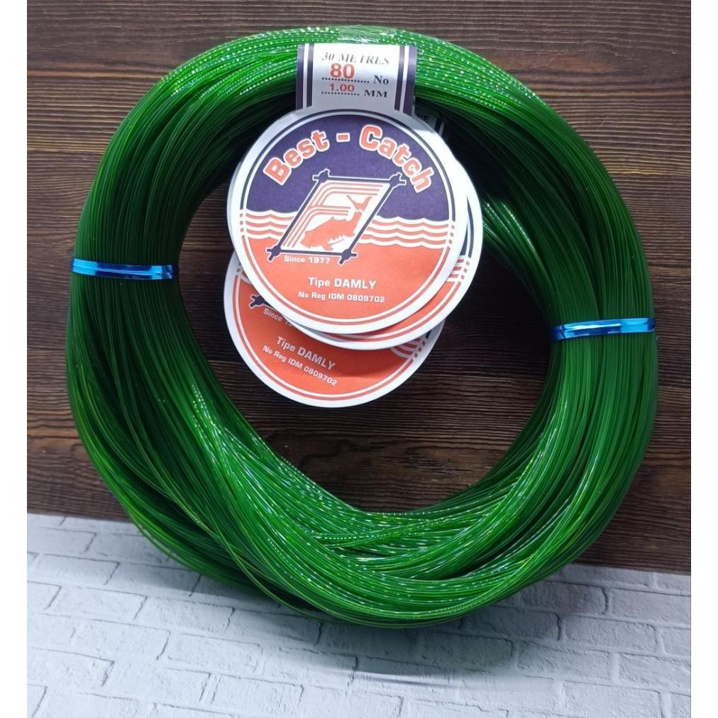 ad-77 Senar Nylon Bestcatch Damly 80LB 1.00MM 300Meter Senar Nilon Hijau Senar Layangan Senar Pancin
