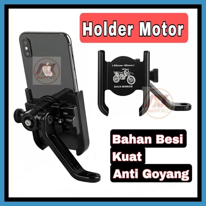 Holder Motor Kaca Spion Bahan Besi Metal Universal Holder Spion 03-H2