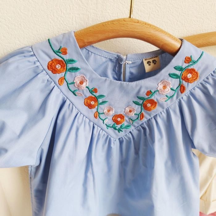 Bts Babyhoki Store Usia 7 8 9 10 Tahun Baju Anak Tanggung Cewek [363648] - Setelan Blouse Celana Pen