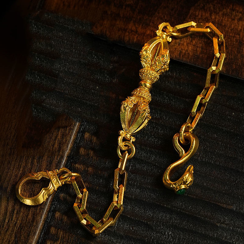 Gelang Pestle Vajra Penakluk Iblis dengan Desain Gaya Etnik Metode Kuno Baru