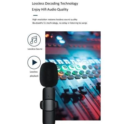 2,4G Wireless Microphone Lavalier Clip On Mic Terlaris