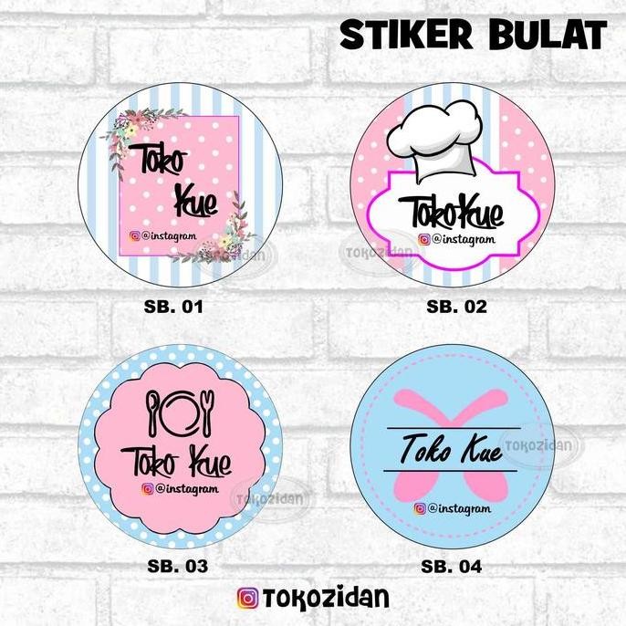 

Kualitas terbaik] STIKER KEMASAN LABEL PRODUK SNACK KUE MINUMAN BULAT MURAH CUSTOM