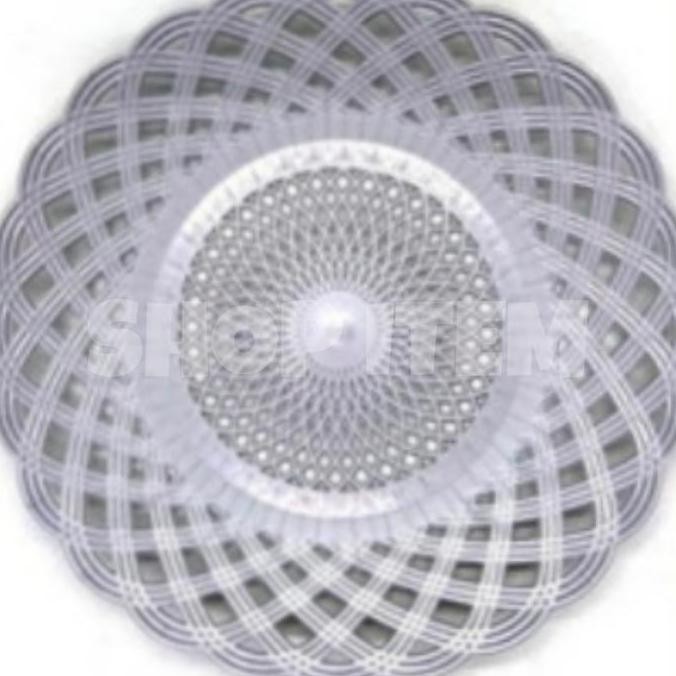 Piring Plastik Bambu Anyaman Rotan BS