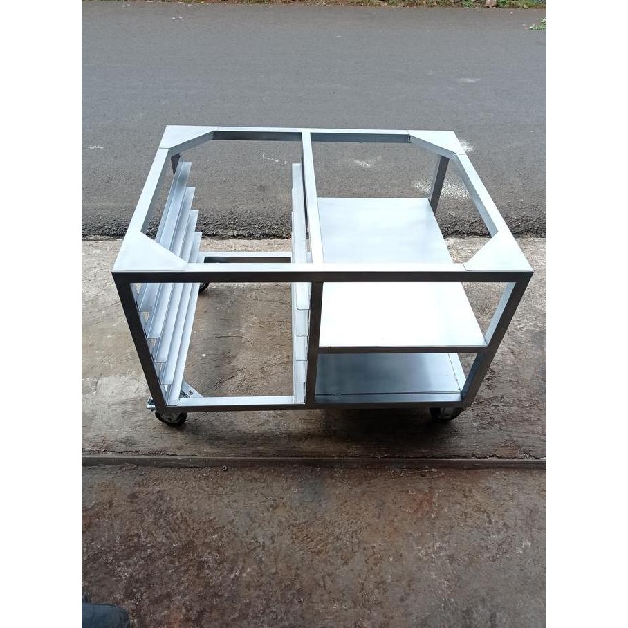 <<<<<] Meja Oven Getra RFL-11SS Roda Stopper