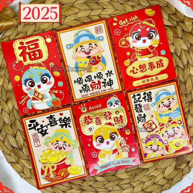 

best produk] ANGPAO PENDEK IMLEK 2025 LENGKAP / ANGPAU SHIO ULAR FUK CHAISEN / AMPLOP SINCIA PREMIUM / HONG BAO