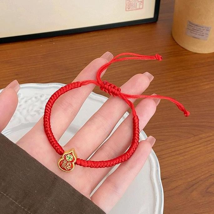 

Ready stock] Gelang Tangan Merah Gelang Tali Keberuntungan Imlek Chinese New Year