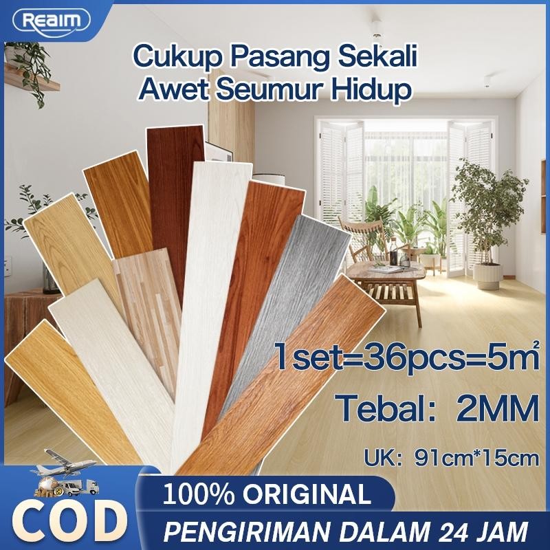 Floor Vinyl Lantai Stiker 1 Box36 PcsVinyl Lantai Stiker Vinyl Lantai Premium Flooring Vinyl Lantai 