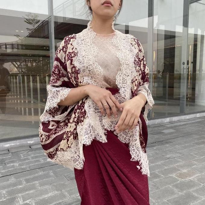 Firda - Outer Batik Kondangan Brukat Ayara (Bahan Viscose)