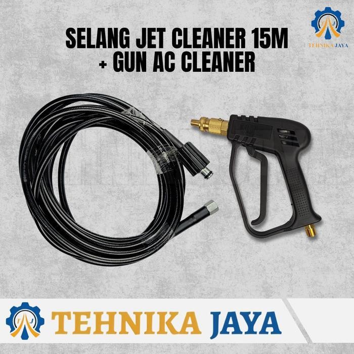 Paket Selang Jet Cleaner + Gun Ac Cleaner Gun Cuci Mobil Motor Ac Original Dan Terpercaya