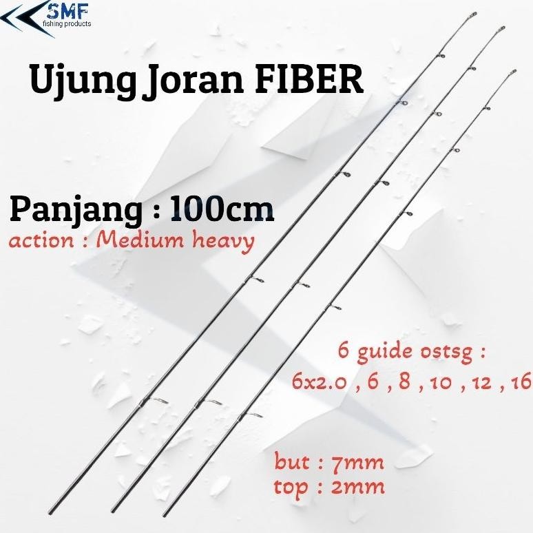 Ujung Joran Fiber Solid 100cm / Top Section Joran / Atasan Joran Nugi