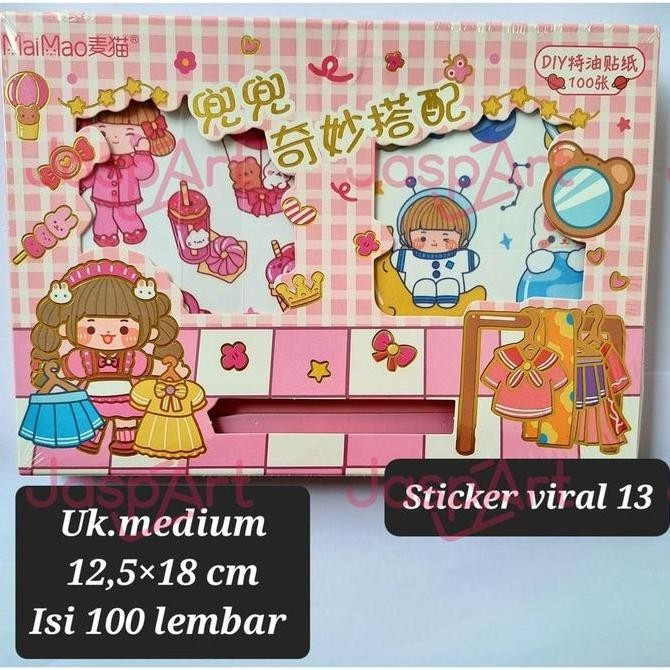 

------] stiker tempelan waterproof korea viral isi 100 lembar