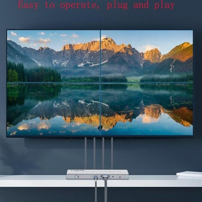 2x2 HDMI Videowall Controller 2x2 Untuk 4 TV With Jack Audio 3.5mm Terlaris