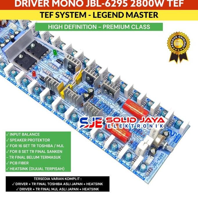 Promo KIT DRIVER POWER AMPLIFIER FORR JBL 6295 JBL6295 JBL-6295 SUPER POWER AMPLIFIER TANPA TR FINAL