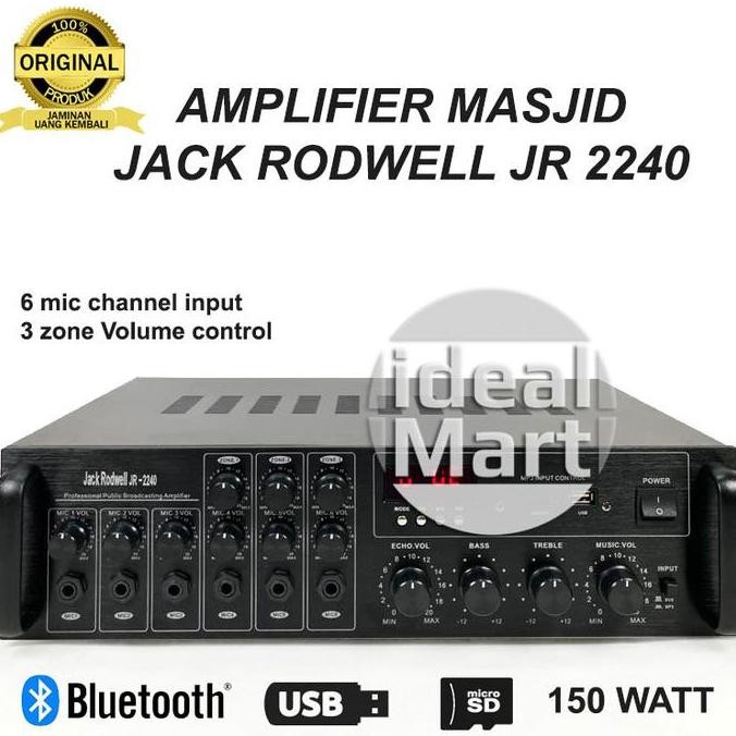 Promo Amplifier Masjid Musholla JACK RODWELL JR 2240 Ampli Mesjid JR2240 COD