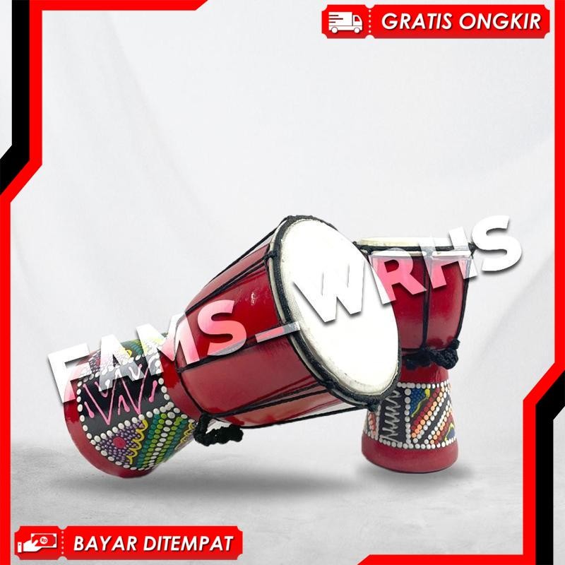 {Pasti Murah} Jimbe Gendang Besar Mainan Alat Musik Tradisional Ln48