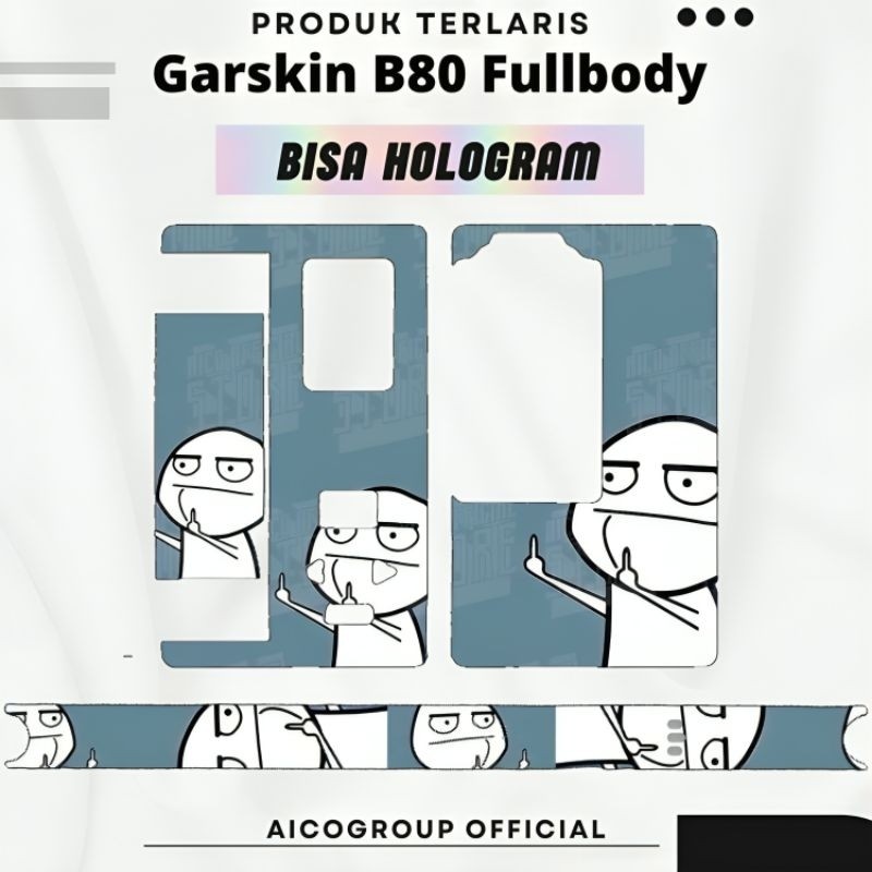 

Premium Cut - Cinta B80 Quantac Non Hologram 2 Garskin Stiker / Case Custom Terlaris 2PCS/ Fullbody