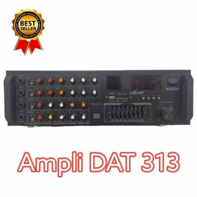 Promo Amplifier DAT DA-313 Bluetooth USB SD Karaoke Power Ampli Equalizer COD