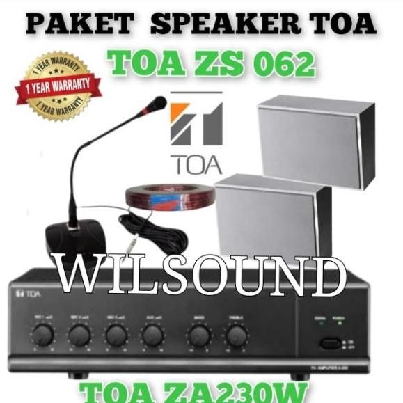 Promo SPEAKER TOA ZS 062 PAKET MASJID AMPLIFIER TOA ZA 230 I COD