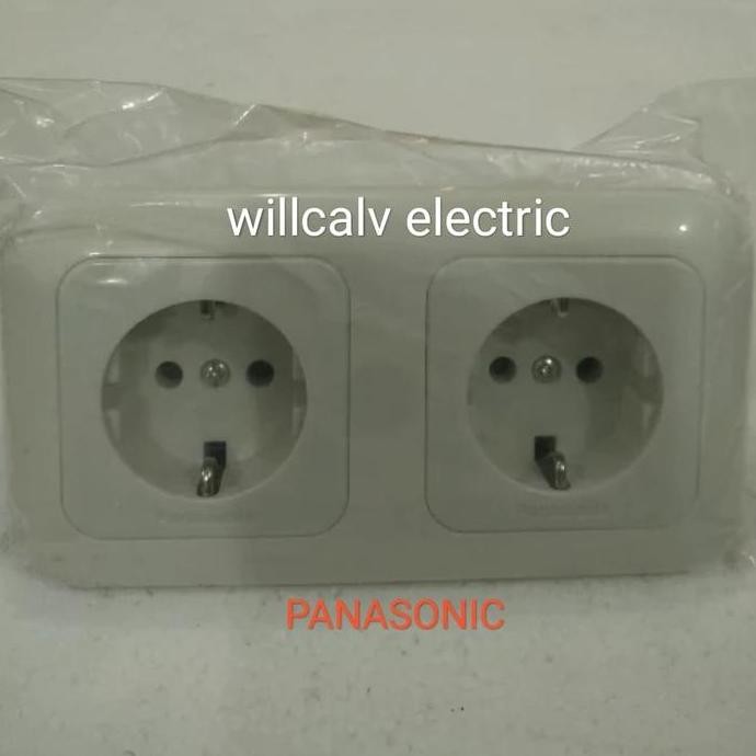 Stop Kontak 2 Lubang Inbow Panasonic Wejp11322-7 Terbaru