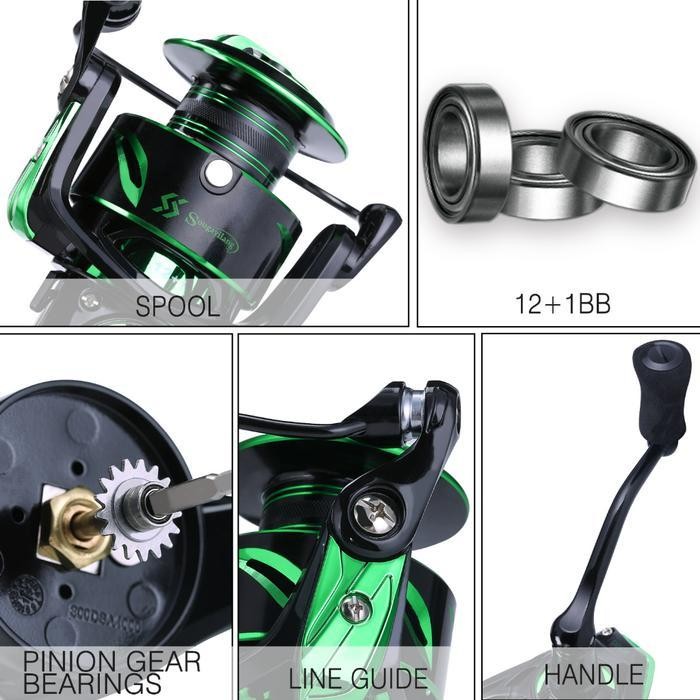 FT Sougayilang Reel Pancing Max Drag 30kg Spinning Reel Fishing Reel 1000-4000