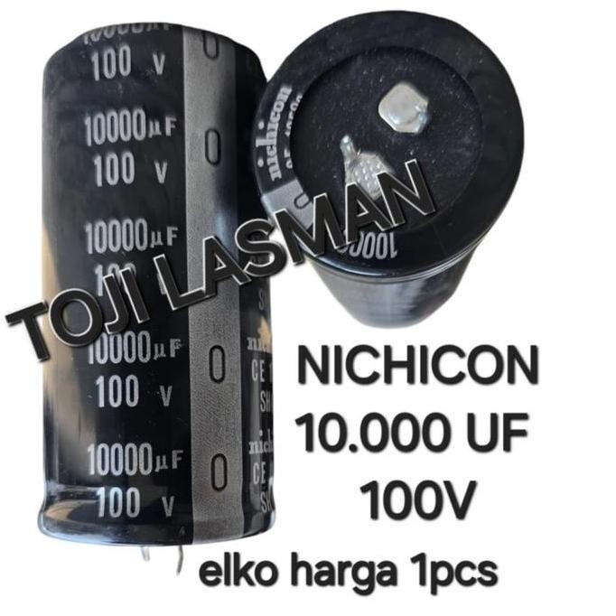 ( 10.000 UF 100V NICHICON )  ELKO ELCO SUPER ORIGIN ORIGINAL ORI ASLI ISI FULL 10.000UF 100 V VOLT L