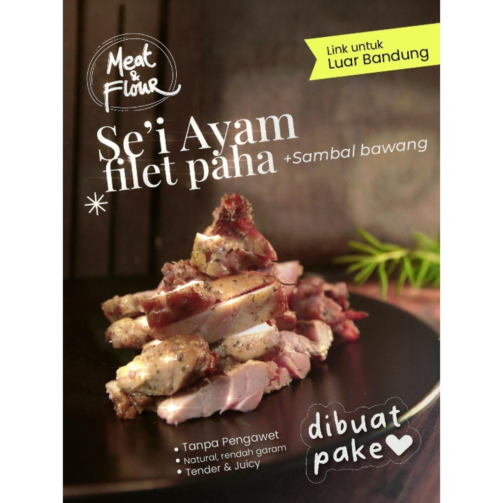 

Sei Ayam Paha Frozen | Sambal Bawang | Gurih, Juicy, Empuk | Paha Ayam Asap