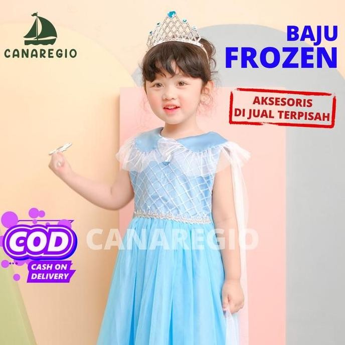 NEW  BAJU FROZEN GAUN PESTA ANAK FROZEN BAJU PESTA ULANG TAHUN COSPLAY FROZEN ANAK