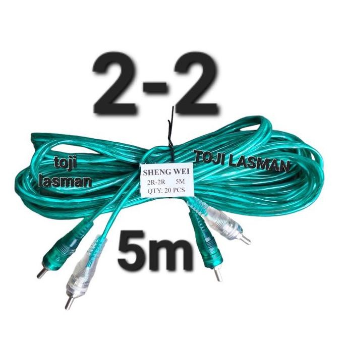 KABEL RCA 5MTR RCA TO RCA 5METER 5 METER