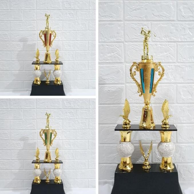 Baru Piala Kaki 2 Golf Trophy Figur Patung Golf