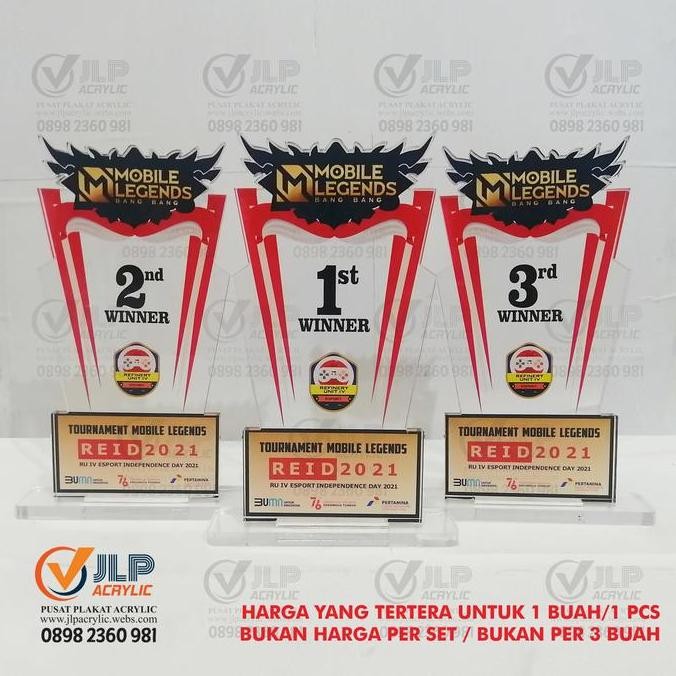 Baru PIALA, TROPHY, TROPI, PIALA ESPORT, PIALA E-SPORT, PIALA GAME JLP08
