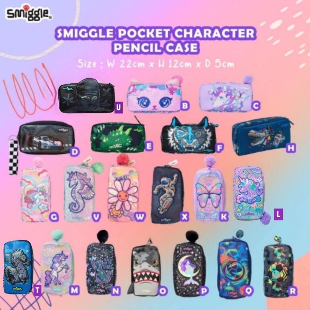 

Readyy!! SMIGGLE Better Together Pocket Character Pencil Case SMCC