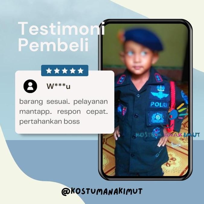 NEW  [KOSTUMANAKIMUT] KOSTUM BRIMOB ANAK-KOSTUM POLISI BRIMOB ANAK-BAJU BRIMOB ANAK