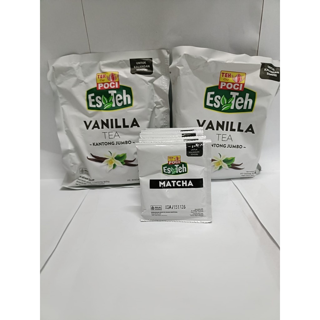 

PROMO TEH POCI VANILLA CELUP JUMBO 1 bungkus isi 4 teabag termurah FREE 1pcs MATCHA
