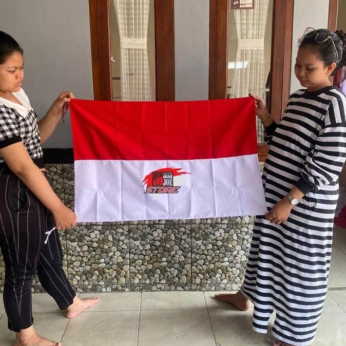 ready  Bendera Merah Putih Katun Drill 90 x 60 Super Premium Kain Tebal
